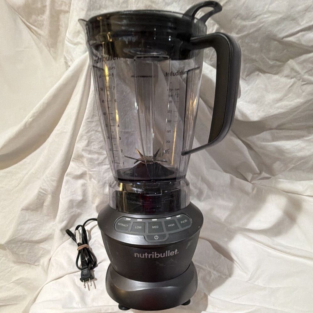 NutriBullet NBC-12A 1200W Electric Blender 64 oz Pitcher Gray/Black